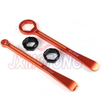 Motorcycle Wheel Change Tool Kit with Raceline Levers and Hex Wrench Set for European Bikes