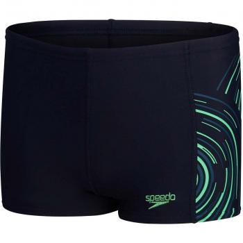 Speedo Eco Plastisol Kind Zwemkleding Aquashort Navy Groen