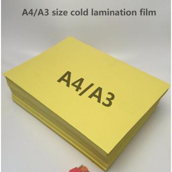 Feuilles de film laminé à froid A4 A3
