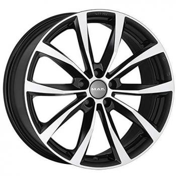 Cerchio in lega MAK WOLF 7.5x19 5x112 ET50 Nero Lucido