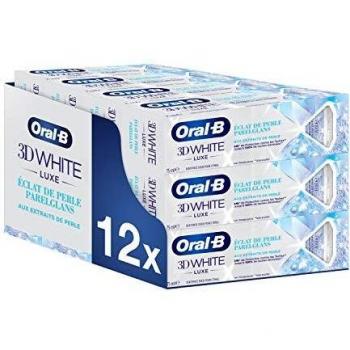 Dentifrice Oral-B Pack de 12 3Dwhite Luxe