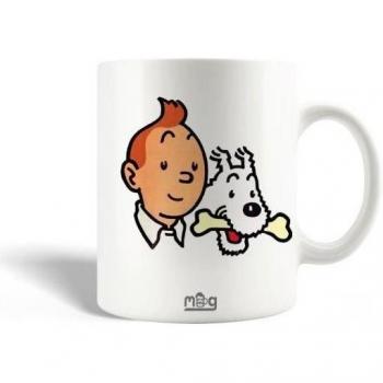 Tazza Bianca Tintin e Milou 30cl