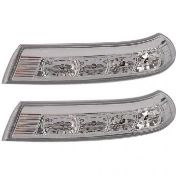 Espejo Retrovisor de Luces LED Intermitentes para Santafé Veracruz IX55 Plata