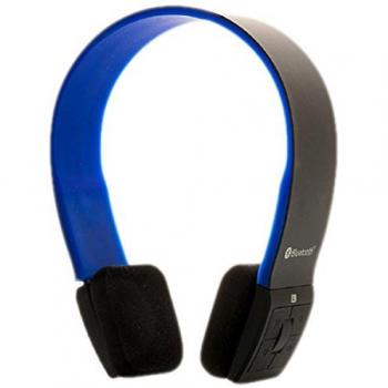Cuffie Stereo Bluetooth iTek con Microfono, Nero Blu