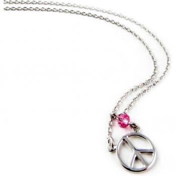 Pendentif Rose & Argent Lily