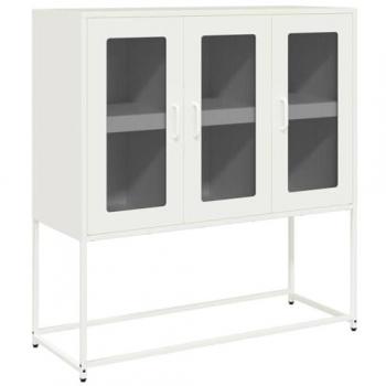 Meuble de Rangement Cuisine Vidaxl – Buffet Blanc 100,5×39×107 cm