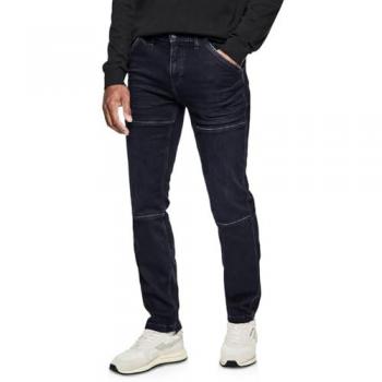 STREET ONE MEN Herren Jeans Regular-Fit 5-Pocket, Größe 34, Länge 34, blau