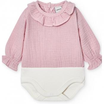 Body Calamar con Cuello Volante en Bambula – Babidu