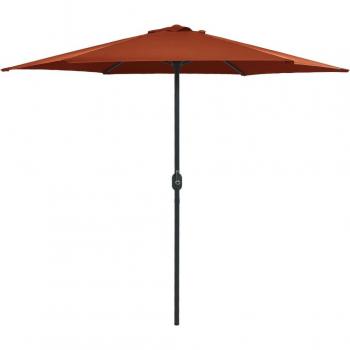 Tente de jardin Prolenta Premium en aluminium 270 × 246 cm, mât couleur terre cuite