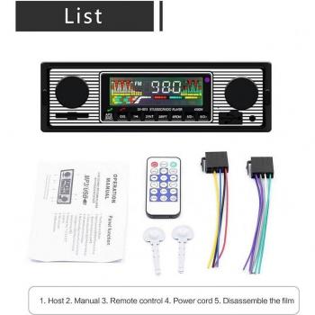 12V Autoradio Bluetooth MP3 AUX USB FM – Klassischer Digital-Stereo-Player
