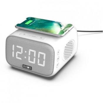 EVOOM Sveglia Multiuso: Carica Induttiva + Bluetooth 5.0 – Nero