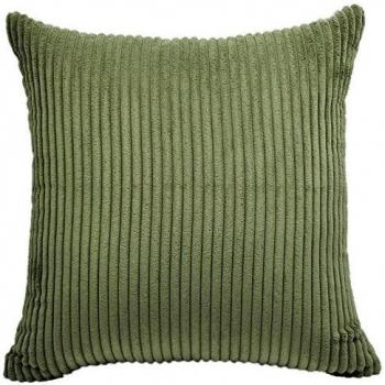 Feileah Green Corduroy Sofa Cushion Cover