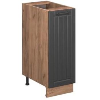 Rangement de Cuisine Fame-line, Gris Foncé, 30cm, Style Chêne, Vicco