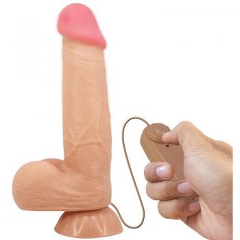 Dildo con Ventosa Piel Deslizante 21.8 cm
