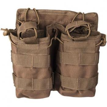 Mil‑Tec Double‑Mag Dark Coyote Pouch