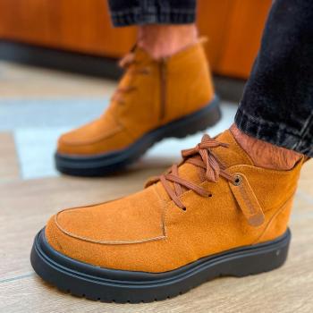 Chekich Men's Non-Slip Orange Boots