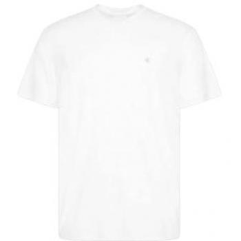 Calvin Klein Women’s Supima Chest Embroidered Crew Neck T-Shirt – Size M