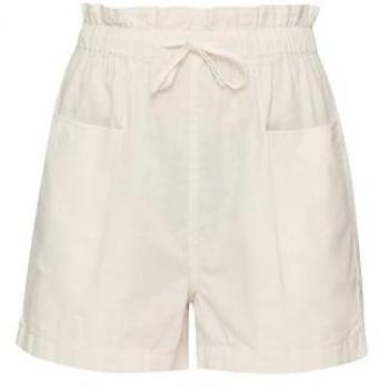 QS Shorts aus Leinenmix für Damen, Gummizug, Weiß