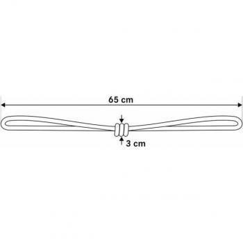 Gerster Raffhalter „Salomea“ – Einzelstück – 65 cm, grau/beige, Viskosemischung