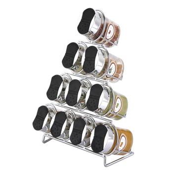 Oval Metallic Spice Rack by Zodiac – 10 Piece Collection