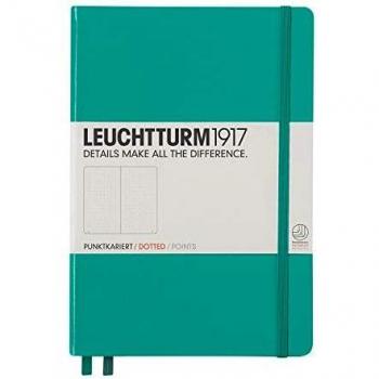 LEUCHTTURM1917 A5 Dotted Notebook, Hardcover, 251 pages, emerald