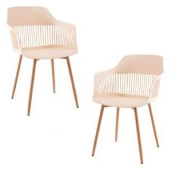 Set de 2 Sillas Lisy Color Beige – Regalos