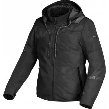 Macna Racoon Giacca Tessile Moto Impermeabile da Donna Nero XL