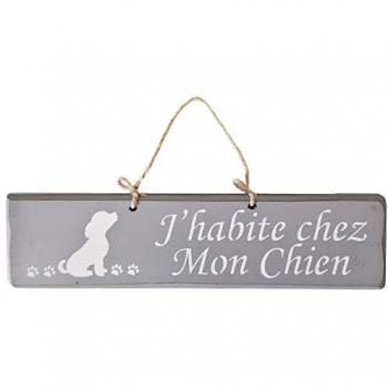 Plaque en Bois Grise