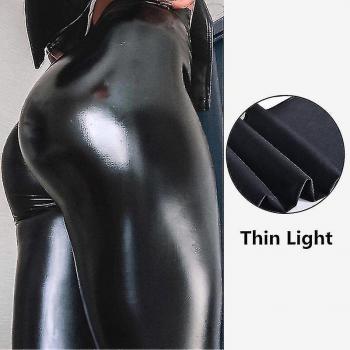Leggings stretch noir femme taille haute 2XL