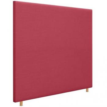 Cabecero de Cama Lino Natural Rojo 160x120cm