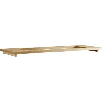 Ripiano per vasi Diviso II Vega; 25x3.6x80 cm; rovere