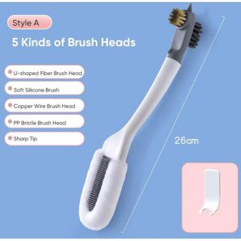 Brosse de nettoyage pour chaussures avec poils souples