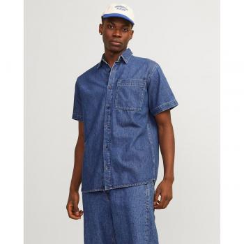 Camisa Jack & Jones de Caballero en Efecto Denim de Mangas Cortas