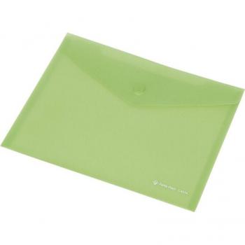 Busta Trasparente Panta Plast A7 Verde per Documenti