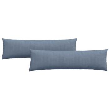 Cuscini di design per divano 2x145x40 cm, tessuto in corde – Blu