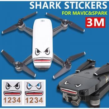 Waterproof Shark Skin Stickers for DJI Mavic Pro and Battery Decals