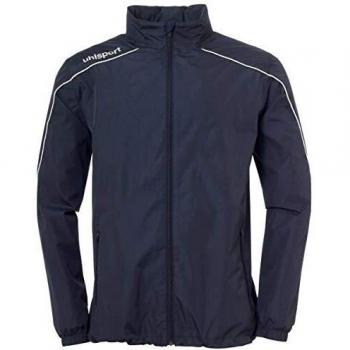 Uhlsport Stream 22 All Weather Raincoat – Navy & White, 8 Years, Youth Unisex