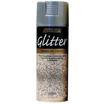 400ML RUST-OLEUM SILVER GLITTER PAINT