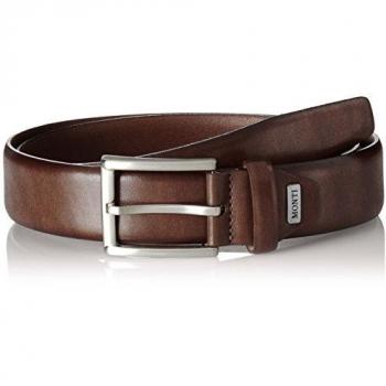 Monti Herrenklassik-Gürtel aus Leder, Dunkelbraun, Größe 95 cm