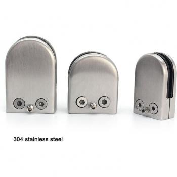 304 Edelstahl Glas Klemme Fischmaul Clip für Möbel 5-20mm Dicke