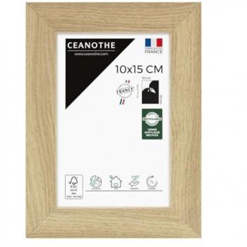 Cadre Photo Bois FSC 10x15 cm Éternel Nature Brut Incassable Recyclé Fabriqué en France