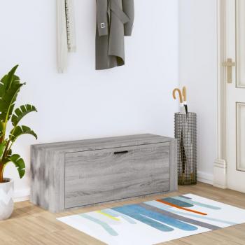 Zapato de pared Sonoma gris 100x35x38cm madera multicapa
