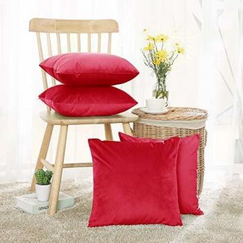 Crushed Velvet 4‑Piece Pillow Covers