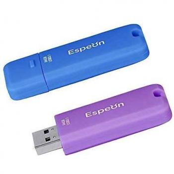 Espeon 64GB USB 3.1 Duo Pack – Macaroon Shades: Light Blue, Light Violet