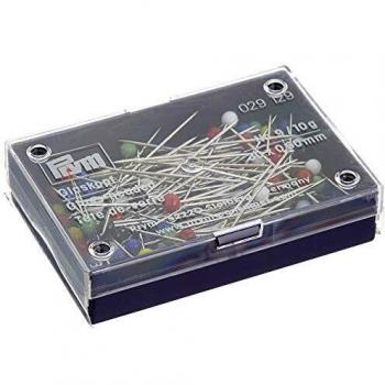Prym Decorative Glass-Head Pins, Metal