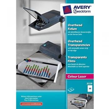 Avery Zweckform 3559 Films transparents rétroprojecteur Couché 50 feuilles traitement par lots (import Allemagne)
