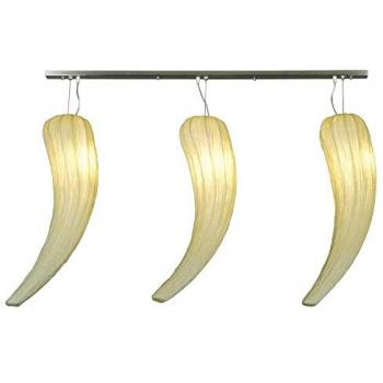 Hot Spicy Straight Bar Pendant Ceiling Light Cream Silk
