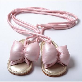 Baby Girl Beach PU Sandals with Bow