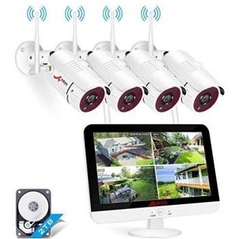 ANRAN WASSERDICHTE Outdoor Kamera mit 13 LCD Monitor und WLAN