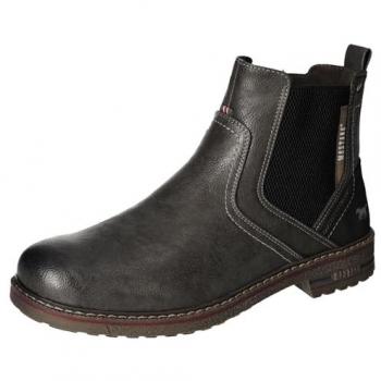 Anthrazitfarbene Chelsea Boots für Herren von Mustang Shoes, Größe 45